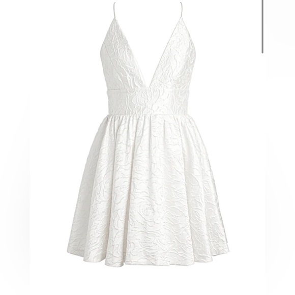 ALICE AND OLIVIA ELLAMAE DEEP V-NECK DRESS - NWT - Picture 6 of 6